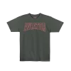 T-shirt with the word Aviator on it in a large, block print.