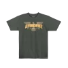 T-shirt featuring a large print of the words Airborne Lifestyle on it.