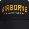 Airborne Lifestyle Cap | Black Aviator Caps