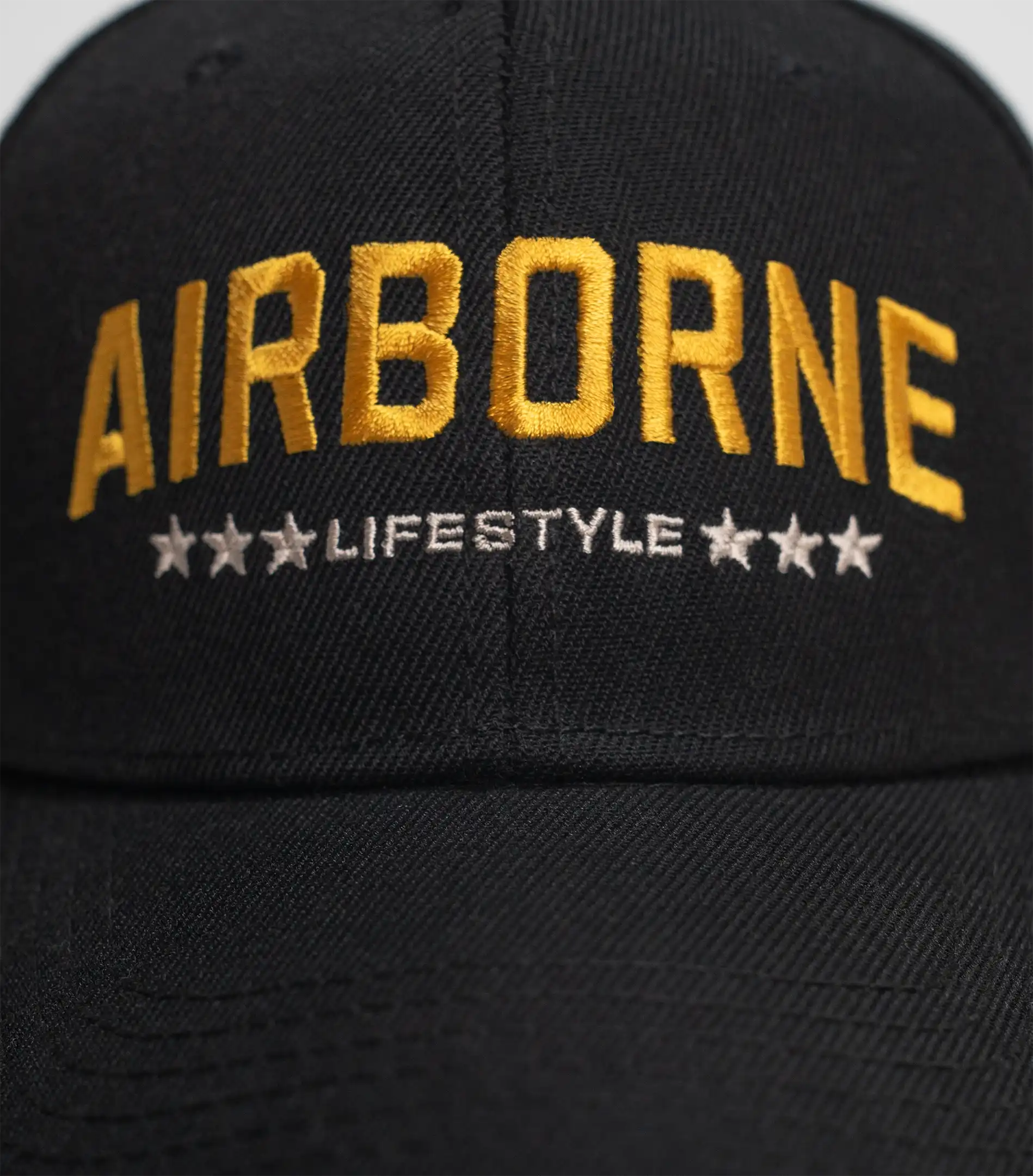 Airborne Lifestyle Cap | Black Aviator Caps